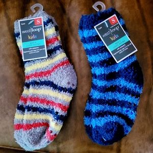 👀50% OFF - NWT‼️ Boy's Pair of WARM Fuzzy Socks with Grippers